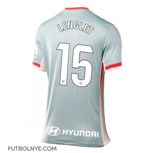 Camiseta Atletico Madrid Clement Lenglet #15 Visitante Equipación para mujer 2024-25 manga corta